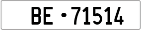 Trailer License Plate